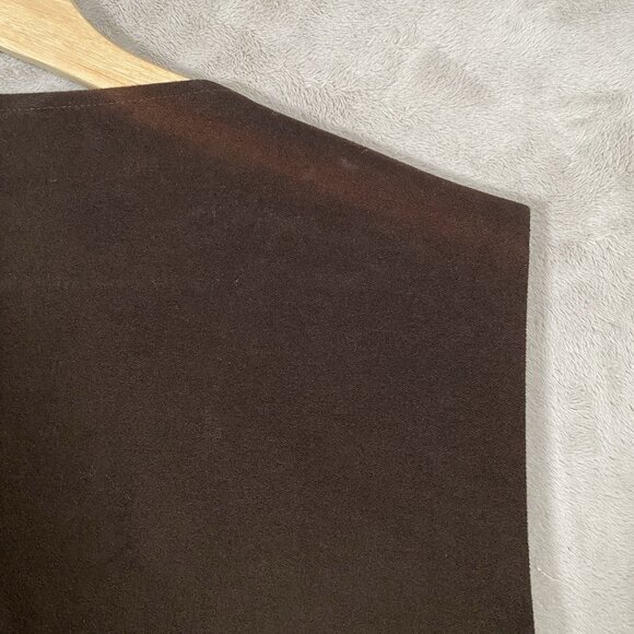 Vintage Jean Paul Germain Waistcoat Mens 4X Brown Cotton Suit Vest Western - Picture 8 of 14